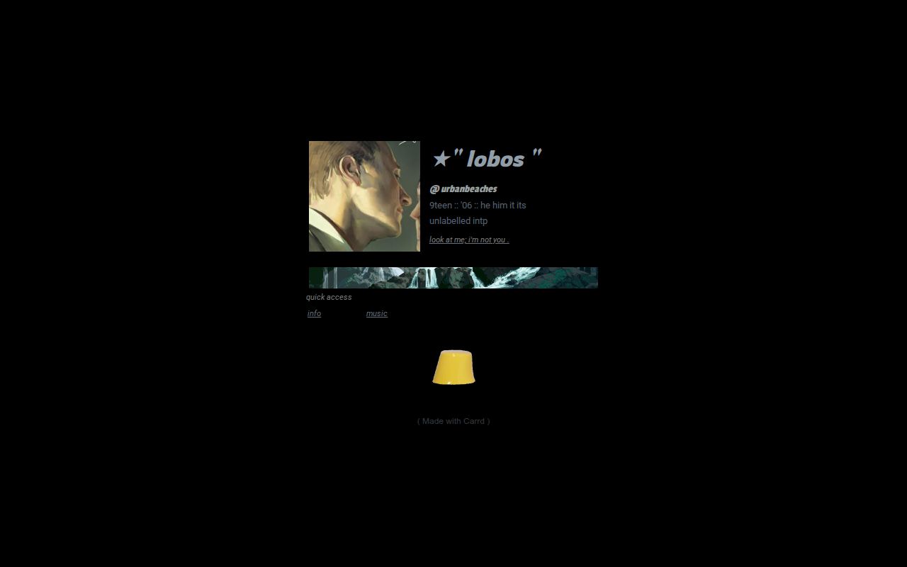 Carrd profile picture for @screws